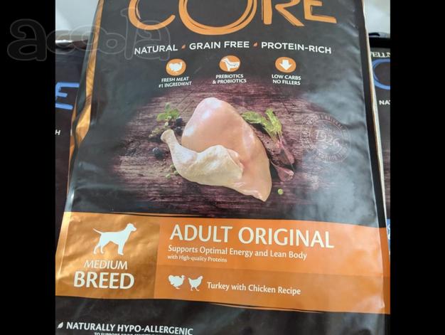 Сухие корма для собак core wellness core